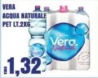 Big Food VERA ACQUA NATURALE PET LT 2X6 offerta