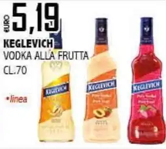 Big Food KEGLEVICH VODKA ALLA FRUTTA CL.70 offerta