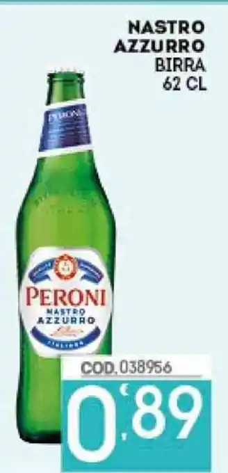 Eurocash NASTRO AZZURRO BIRRA 62 CL offerta