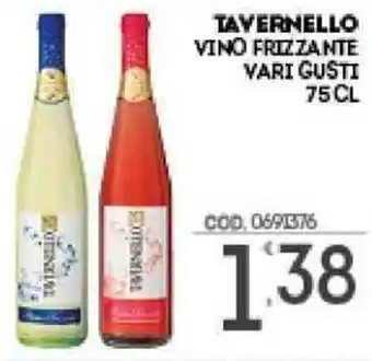 Eurocash TAVERNELLO VINO FRIZZANTE VARI GUSTI 75 CL offerta