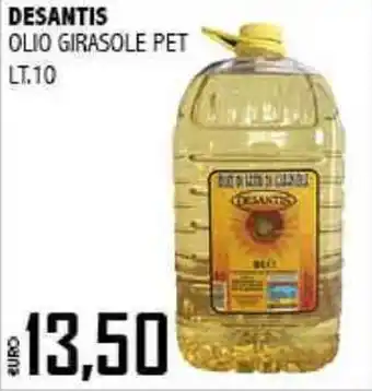 Big Food DESANTIS OLIO GIRASOLE PET LT.10 offerta