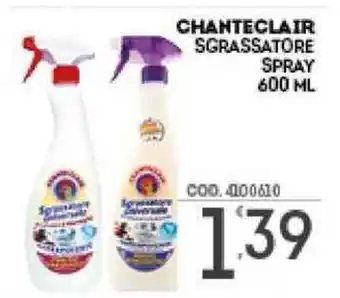 Eurocash CHANTECLAIR SGRASSATORE SPRAY 600 ML offerta