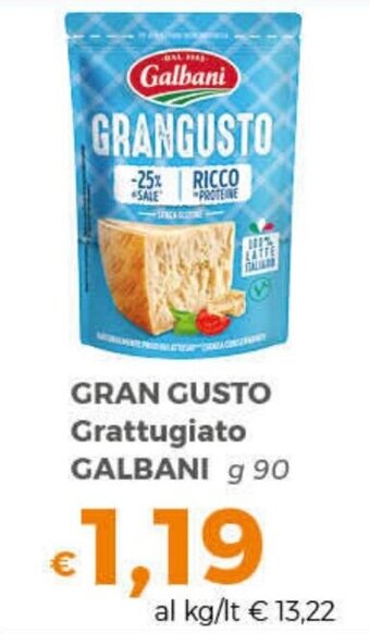 Tocal GRAN GUSTO Grattugiato GALBANI g 90 offerta