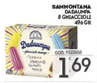 Eurocash SAMMONTANA DADAUMPA 8 GHIACCIO LI 496 GR offerta