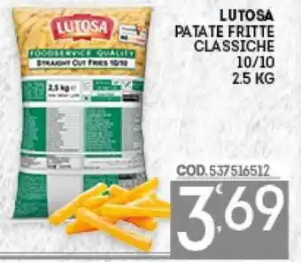Eurocash LUTOSA PATATE FRITTE CLASSICHE 10/10 2.5 KG offerta