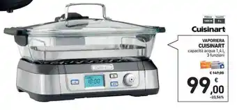 Spazio Conad VAPORIERA CUISINART capacità acqua 1,4 l, 3 funzioni offerta