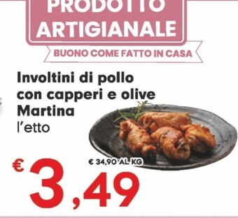 Despar Martina involtini di pollo con capperi e olive offerta