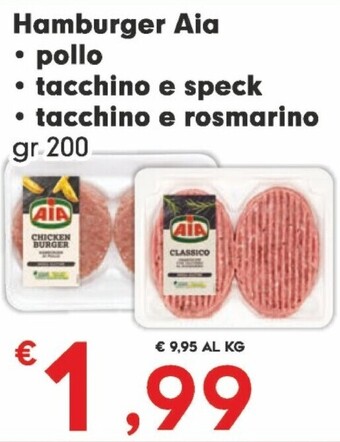 Despar Aia hamburger offerta