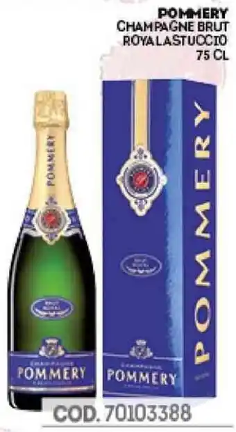 Eurocash POMMERY CHAMPAGNE BRUT ROYALASTUCCIO 75 CL offerta
