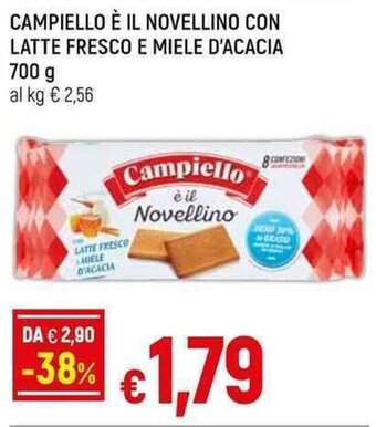 CAMPIELLO È IL NOVELLINO CON LATTE FRESCO E MIELE D'ACACIA 700 g