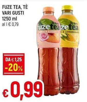 FUZE TEA, TÈ VARI GUSTI 1250 ml