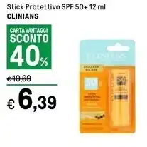 Iper La Grande Clinians stick protettivo spf 50+ 12 ml offerta