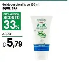 Equilibra gel doposole all'aloe 150 ml