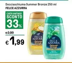 Iper La Grande Felce azzurra docciaschiuma summer bronze 250 ml offerta