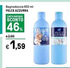 Iper La Grande Felce azzurra bagnodoccia offerta