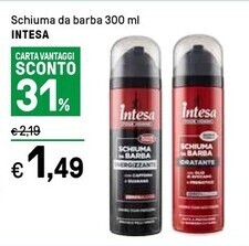 Iper La Grande Intesa schiuma da barba offerta