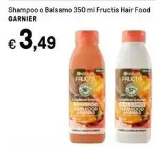 Iper La Grande Garnier shampoo o balsamo fructis hair food offerta