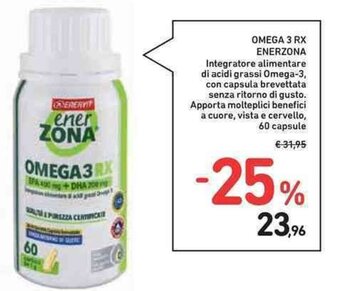Spazio Conad OMEGA 3 RX ENERZONA 60 capsule offerta