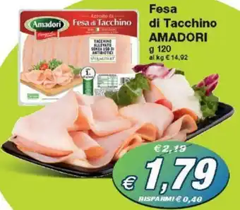 Prix Quality Fesa di Tacchino AMADORI 120 g offerta