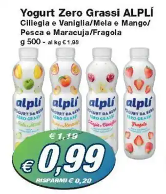 Prix Quality Yogurt Zero Grassi ALPLÍ 500 g offerta