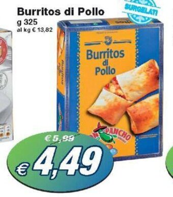 Prix Quality Burritos di Pollo g 325 offerta
