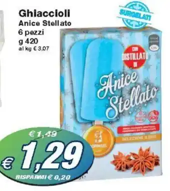 Prix Quality Ghiaccioli Anice Stellato 6 pezzi 420 g offerta