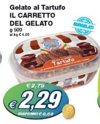 Prix Quality Gelato al Tartufo IL CARRETTO DEL GELATO g 500 offerta