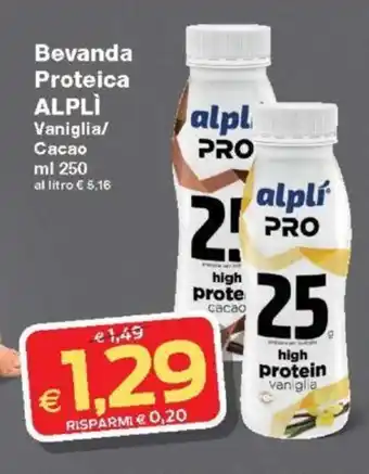 Prix Quality Bevanda Proteica ALPLÌ 250 ml offerta