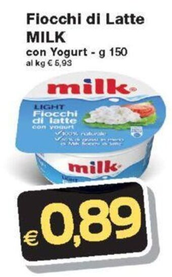 Prix Quality Fiocchi di Latte MILK con Yogurt - g 150 offerta
