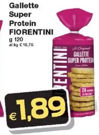 Prix Quality Gallette Super Protein FIORENTINI 120 g offerta