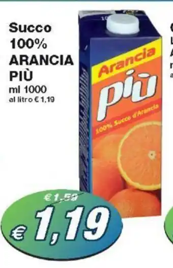 Prix Quality Succo 100% ARANCIA PIÙ 1000 ml offerta