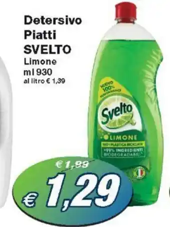 Prix Quality Detersivo Piatti SVELTO 930 ml offerta