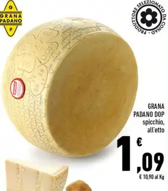 Conad GRANA PADANO DOP spicchio, all'etto offerta