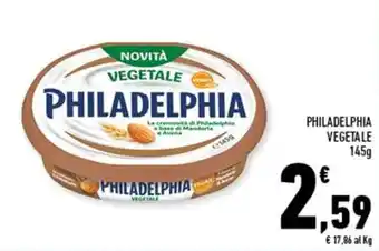 Conad PHILADELPHIA VEGETALE 145g offerta