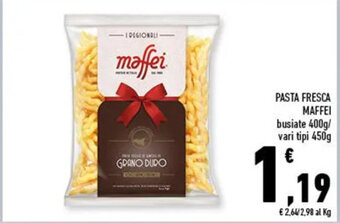 Conad PASTA FRESCA MAFFEI busiate 400g/ vari tipi 450g offerta