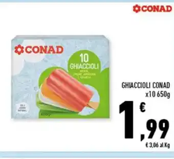 Conad GHIACCIOLI CONAD x 10 650 g offerta