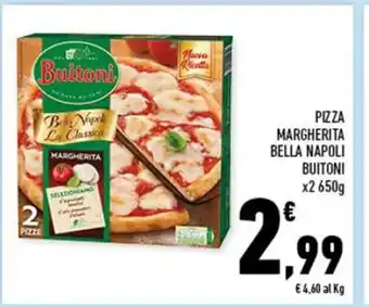 Conad PIZZA MARGHERITA BELLA NAPOLI BUITONI x2 650g offerta