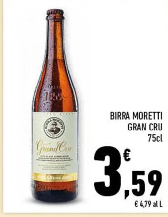 Conad BIRRA MORETTI GRAN CRU 75cl offerta