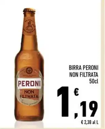 Conad BIRRA PERONI NON FILTRATA 50cl offerta