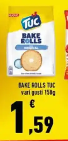 Conad BAKE ROLLS TUC vari gusti 150g offerta