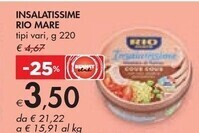 Bennet Rio mare insalatissime offerta