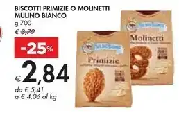 Bennet Mulino bianco biscotti primizie o molinetti offerta