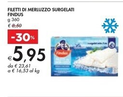 Bennet Findus filetti di merluzzo surgelati offerta