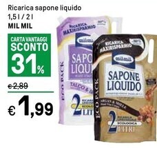 Iper La Grande Mil mil ricarica sapone liquido offerta