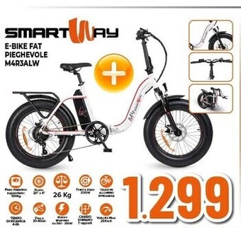 Expert Smartway e-bike fat pieghevole m4r3alw offerta