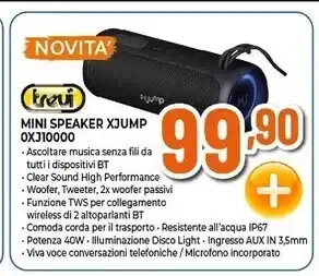 Expert Trevi mini speaker xjump 0xj10000 offerta