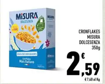 Conad CRONFLAKES MISURA DOLCESENZA 350g offerta