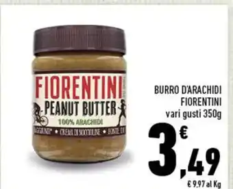 Conad BURRO D'ARACHIDI FIORENTINI vari gusti 350g offerta