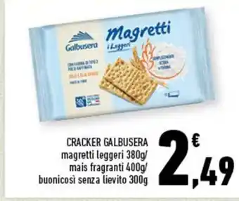 Conad CRACKER GALBUSERA 380g/400g/300g offerta