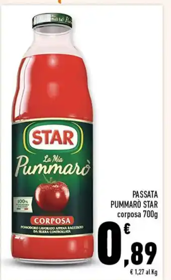 Conad PASSATA PUMMARO STAR corposa 700g offerta